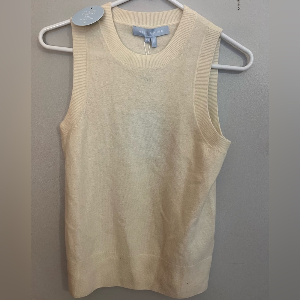 Hill House Merino‎ Wool Sleeveless Sweater. Size XS